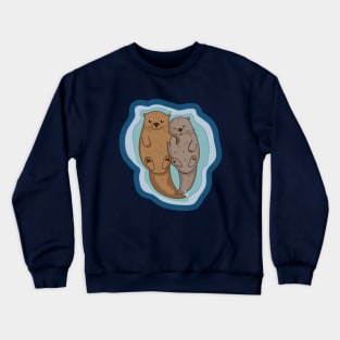 We Otter Hold Hands Crewneck Sweatshirt